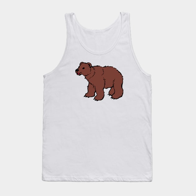 Brown Bear Tank Top by scdesigns